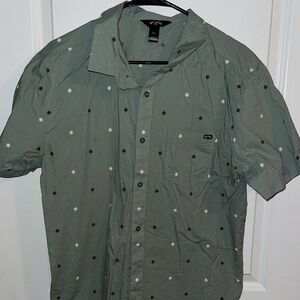 Men's Green Short Sleeve Shirt